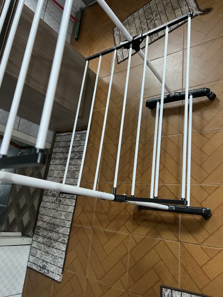 foto de Varal De Chão Grande Roupas 3 Andares Dobrável Vertical Com Rodinhas Para Apartamento Casa Cnc Do Brasil