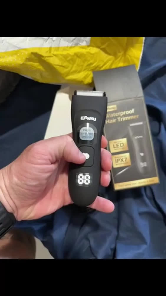 foto de Aparador De Pelos Masculino Eletrico Para Virilha E Corpo À Prova D'água Usb Com Lamina Reserva