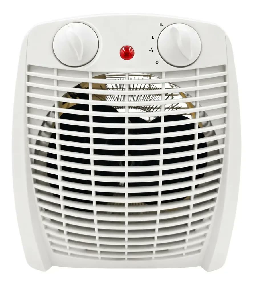 Aquecedor Elétrico 2 Em 1 Kian Branco 1800w Aq100 2 Níveis De Aquecimento + Ventilação
