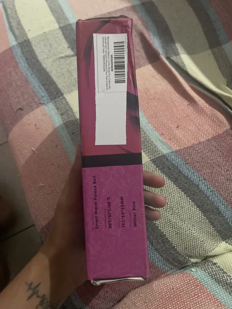 foto de Massageador Elétrico Para Cólica Menstrual Aquecimento Vibração Recarregável Usb Alívio Tpm Dor Abdominal Lombar Relaxamento Feminino Portátil Sem Fio Ajustável Rosa Presente Dia Dos Namorados Mulhere
