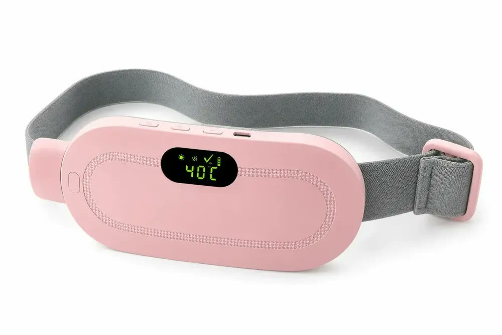foto de Massageador Elétrico Para Cólica Menstrual Aquecimento Vibração Recarregável Usb Alívio Tpm Dor Abdominal Lombar Relaxamento Feminino Portátil Sem Fio Ajustável Rosa Presente Dia Dos Namorados Mulhere
