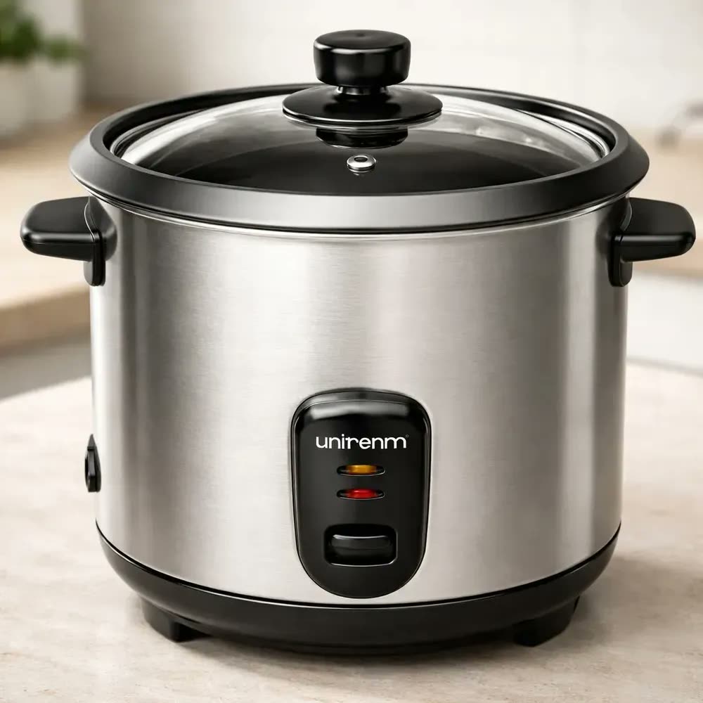 Panela De Arroz Elétrica Unitermi 10 Xicar Inox Antiaderente Prateado