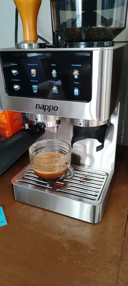foto de Cafeteira Nappo Expresso Nec-339 6 Em 1 Com Moedor E Espumador 1350w