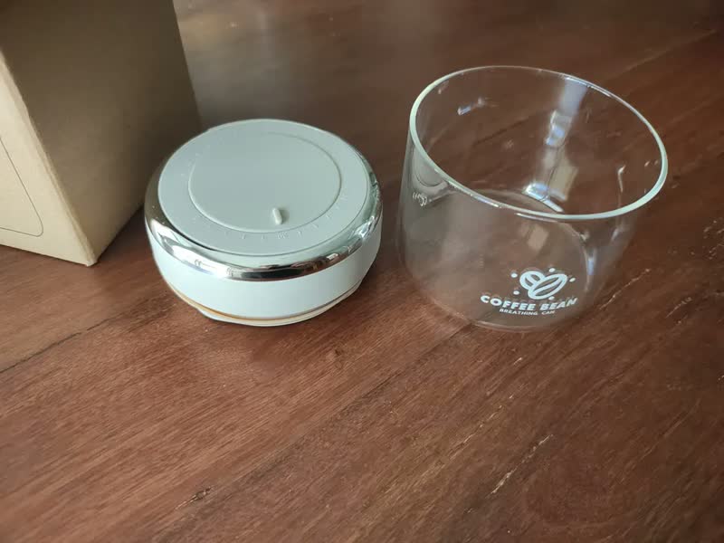 foto de Pote Hermético Com Tampa E Data Vácuo Café Condimentos 500ml Oenon Bege