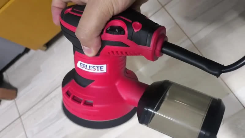 foto de Lixadeira Elétrica Professional Com Coletor 6 Veloc 350w Ver Vermelho 50hz/60hz