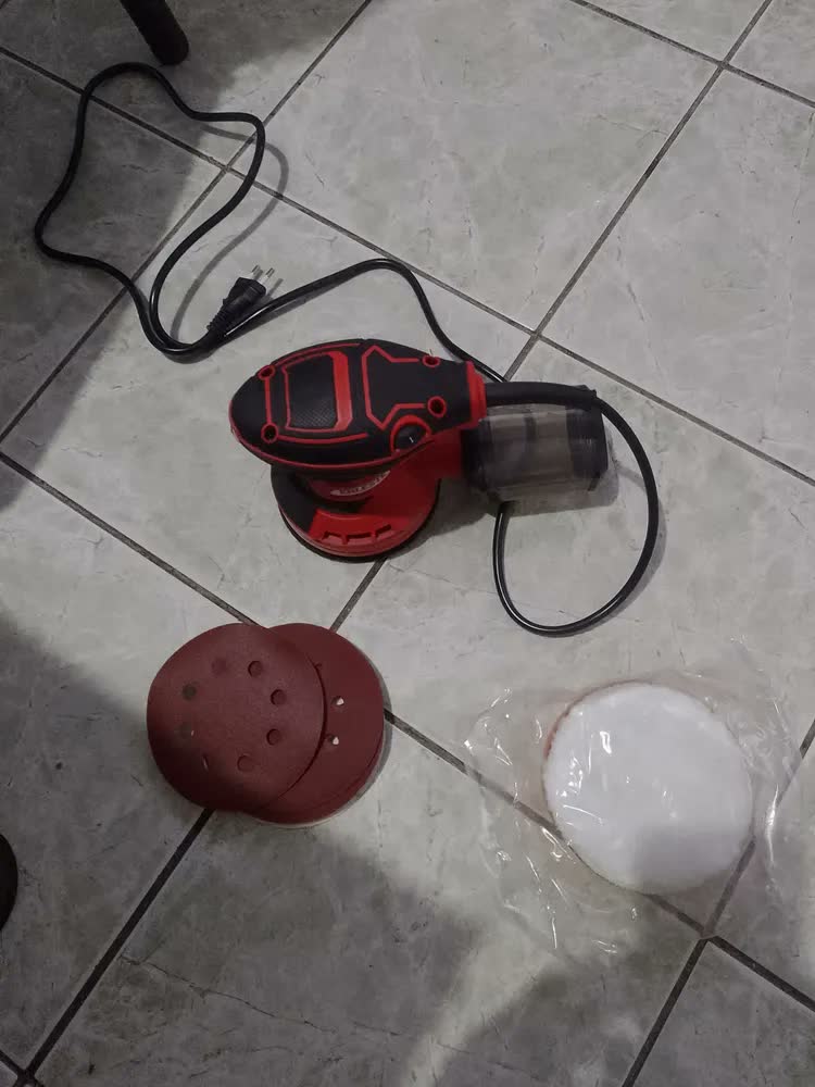 foto de Lixadeira Elétrica Professional Com Coletor 6 Veloc 350w Ver Vermelho 50hz/60hz