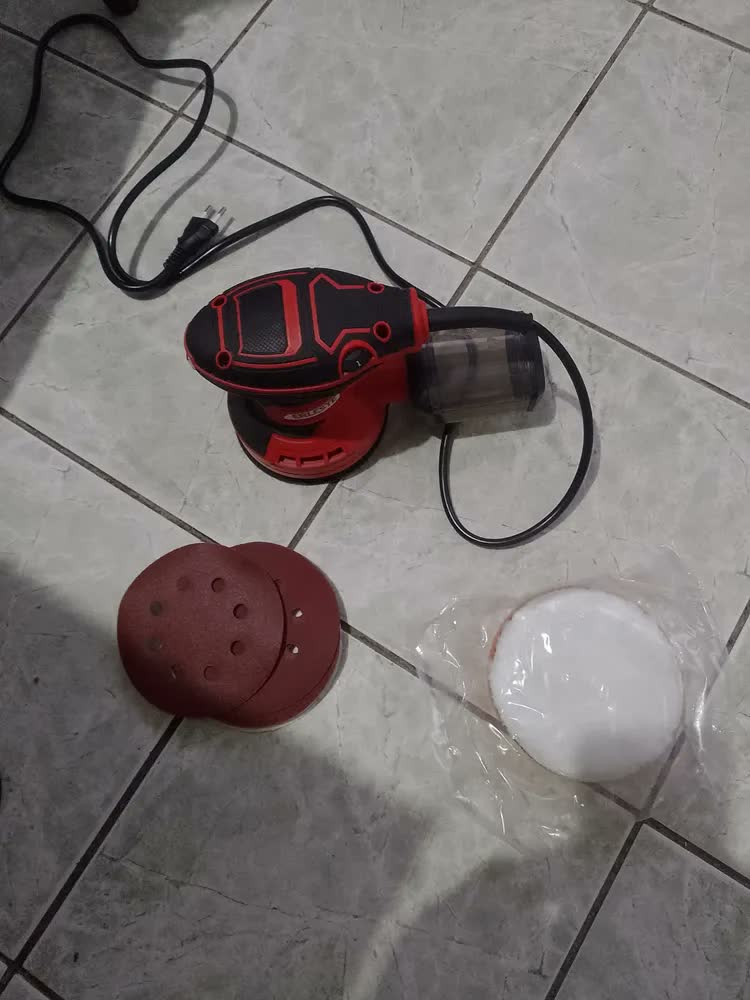 foto de Lixadeira Elétrica Professional Com Coletor 6 Veloc 350w Ver Vermelho 50hz/60hz