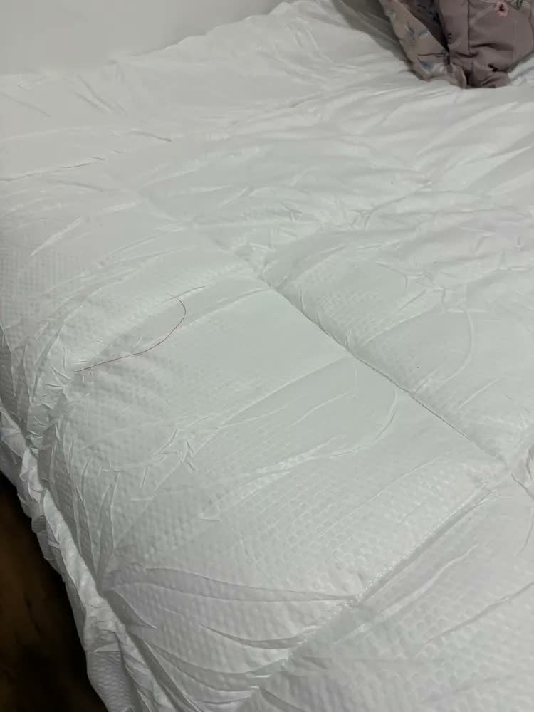 foto de Edredom 3d Térmico Casal Premium Laune Haus Grosso 400 Fios Branco 3d