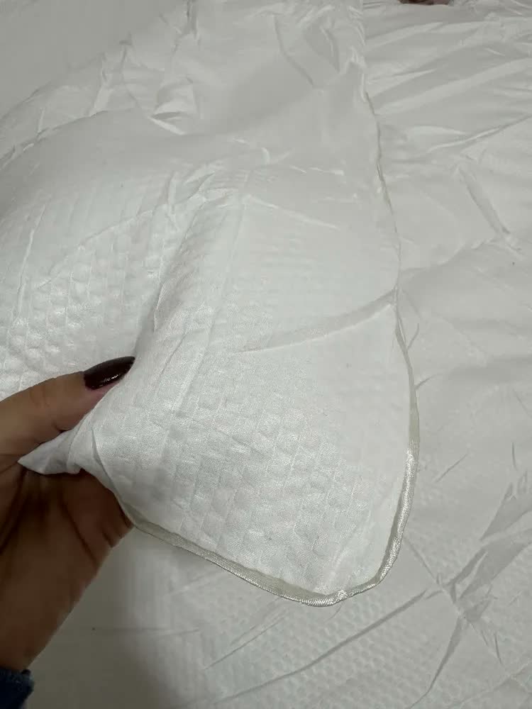 foto de Edredom 3d Térmico Casal Premium Laune Haus Grosso 400 Fios Branco 3d