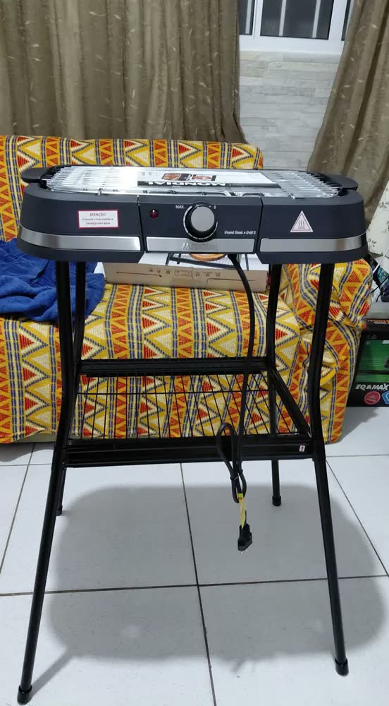 foto de Churrasqueira Elétrica Mondial Preto 1800w - Ch-09-bi Preto 110v