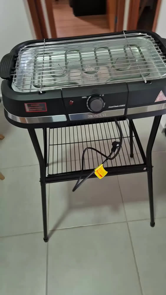 foto de Churrasqueira Elétrica Mondial Preto 1800w - Ch-09-bi Preto 110v