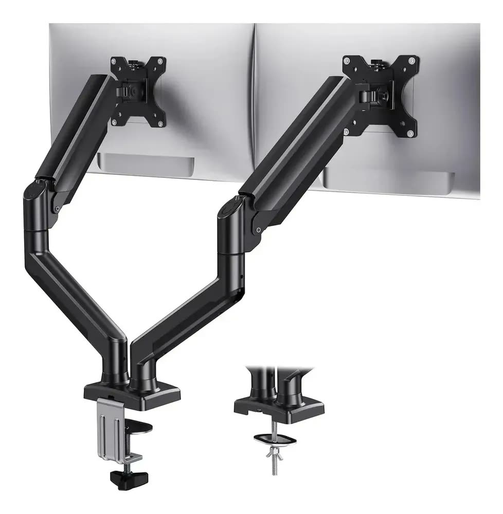 Suporte Mesa Monitor Ergonômico Articulado Ajustavel Duplo