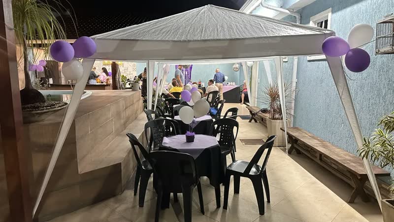 foto de Tenda Gazebo Desmontavel 3x3m Branca Praia Jardim Camping Branco