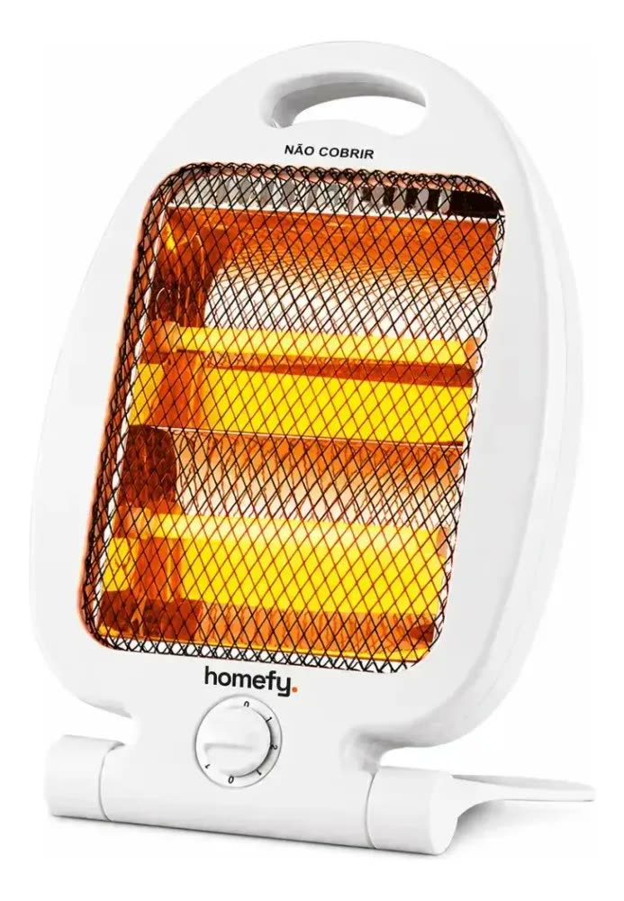 Aquecedor De Ambiente Elétrico Quartzo Branco