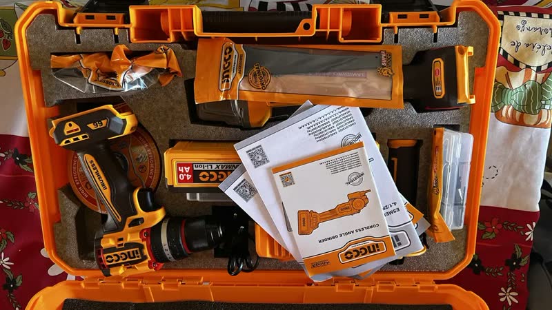foto de Kit Parafusadeira Furadeira Esmerilhadeira Ckli20256-9 Ingco
