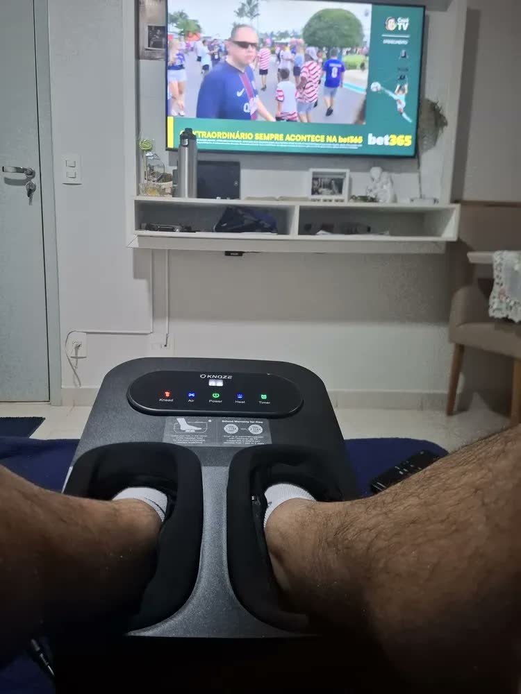 foto de Massageador Shiatsu Elétrico para Pés com Aquecimento e Controle Remoto