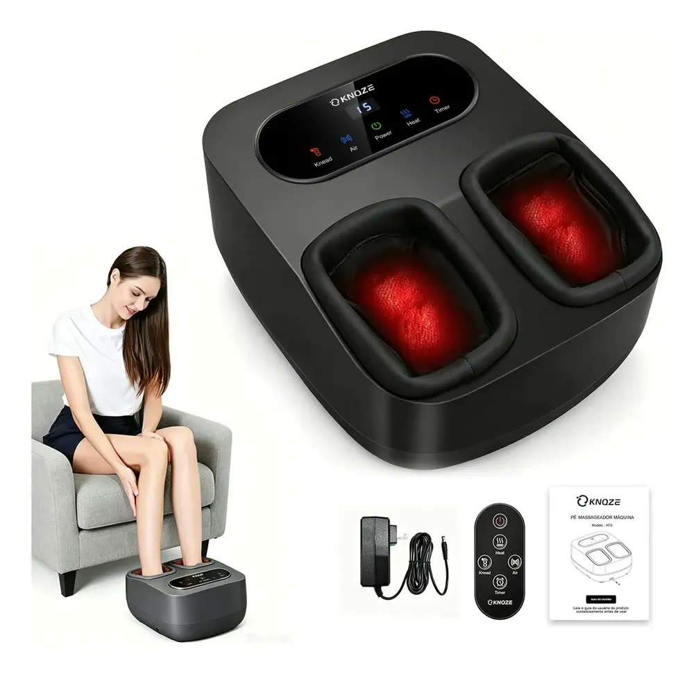 foto de Massageador Shiatsu Elétrico para Pés com Aquecimento e Controle Remoto