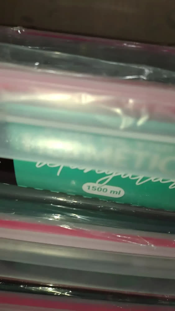 foto de Kit 3 Potes Marmita Vidro Hermético 1,5l Free Freezer Microondas Forno Água Fitness Anti Vazamento M&k Home Store