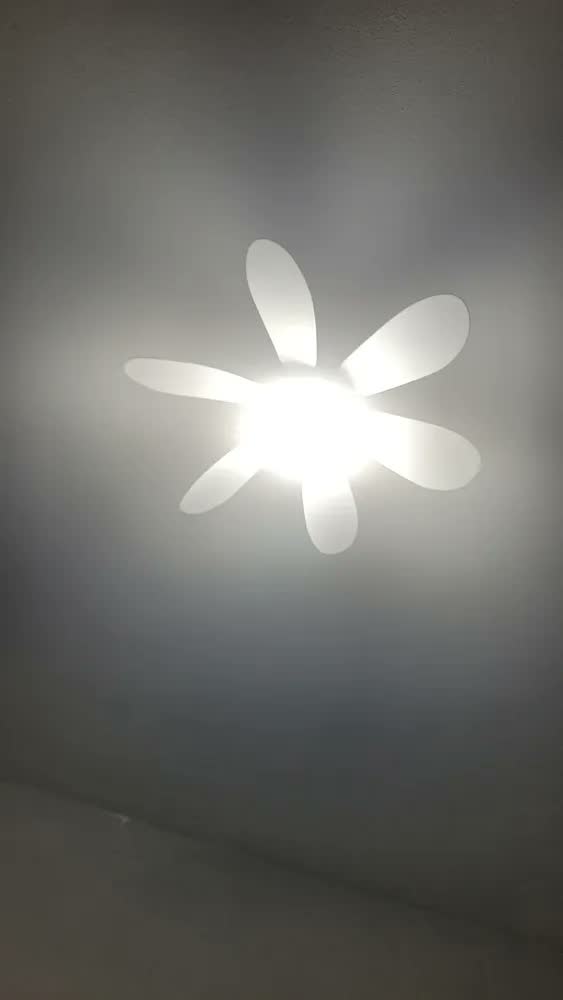 foto de Ventilador De Teto Silencioso 120w Led Luz Ajustável 42 Cm Branco Plástico 6