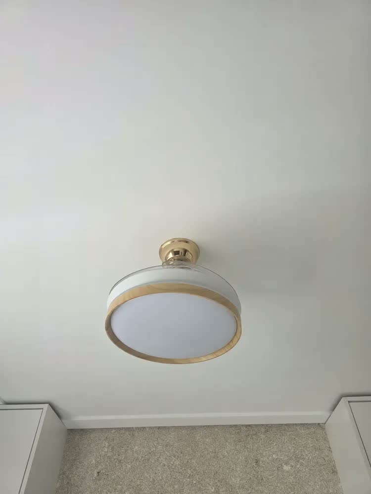 foto de Ventilador de Teto Silencioso Retrátil com Controle Remoto e Luminária LED Bivolt Motor DC Inverter, 6 Velocidades, 3 Cores, Reversão, Timer, 3 Pás Retráteis,36 Pol 92 cm Brightech