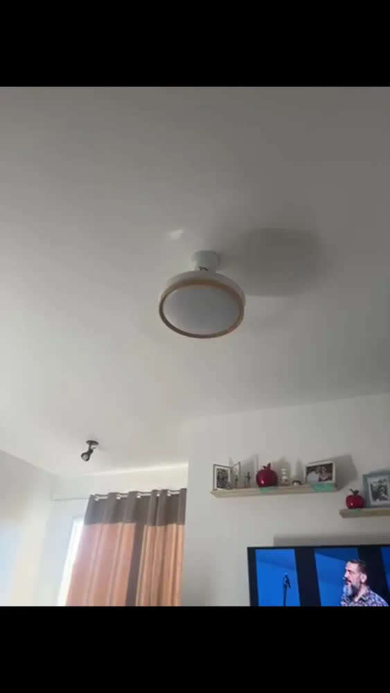 foto de Ventilador de Teto Silencioso Retrátil com Controle Remoto e Luminária LED Bivolt Motor DC Inverter, 6 Velocidades, 3 Cores, Reversão, Timer, 3 Pás Retráteis,36 Pol 92 cm Brightech