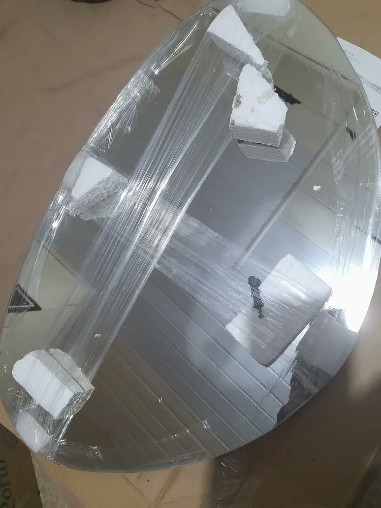 foto de Espelho Orgânico Lapidado Com Iluminação De Led 60x40cm Led Quente