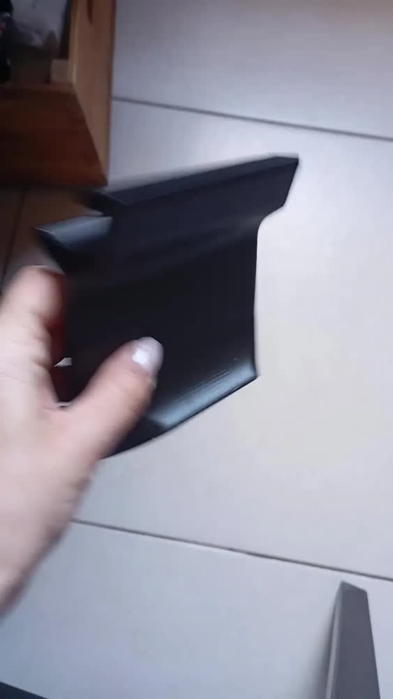 foto de Suporte Notebook Universal Laptop Suspender Apoio Levantar Ergonômico Ventilado Resistente Minimalista Preto