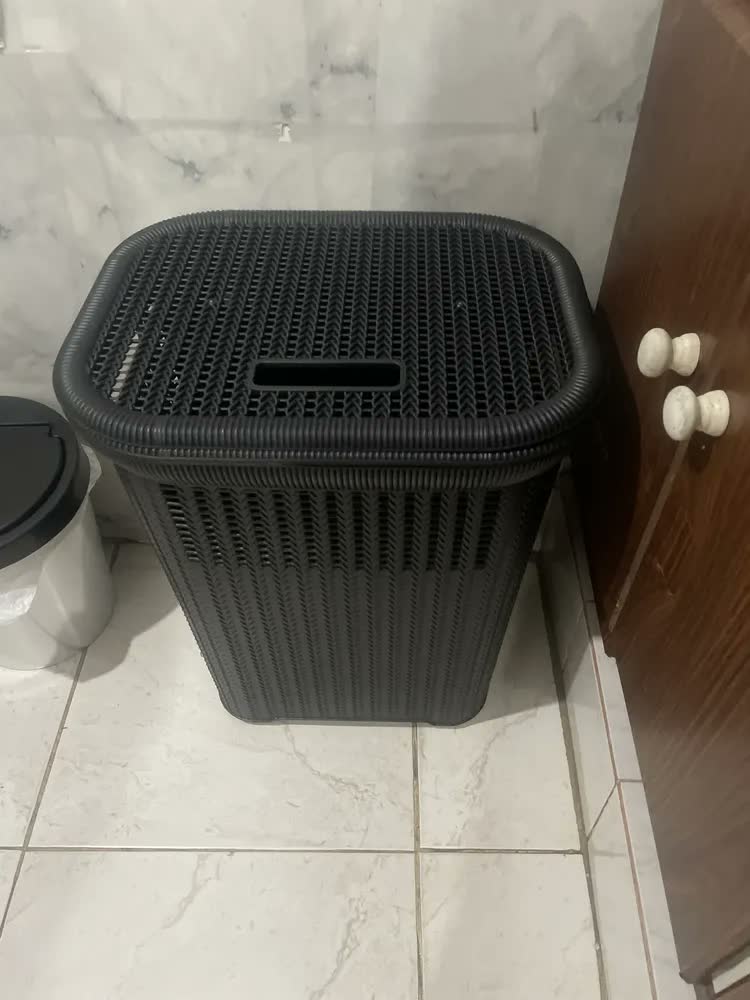foto de Cesto Para Roupa Suja Ou Limpa Organizador Ultra Resistente Nude