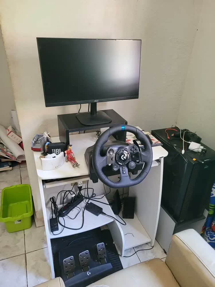 foto de Suporte Monitor Mesa Elevado Home Office Organização