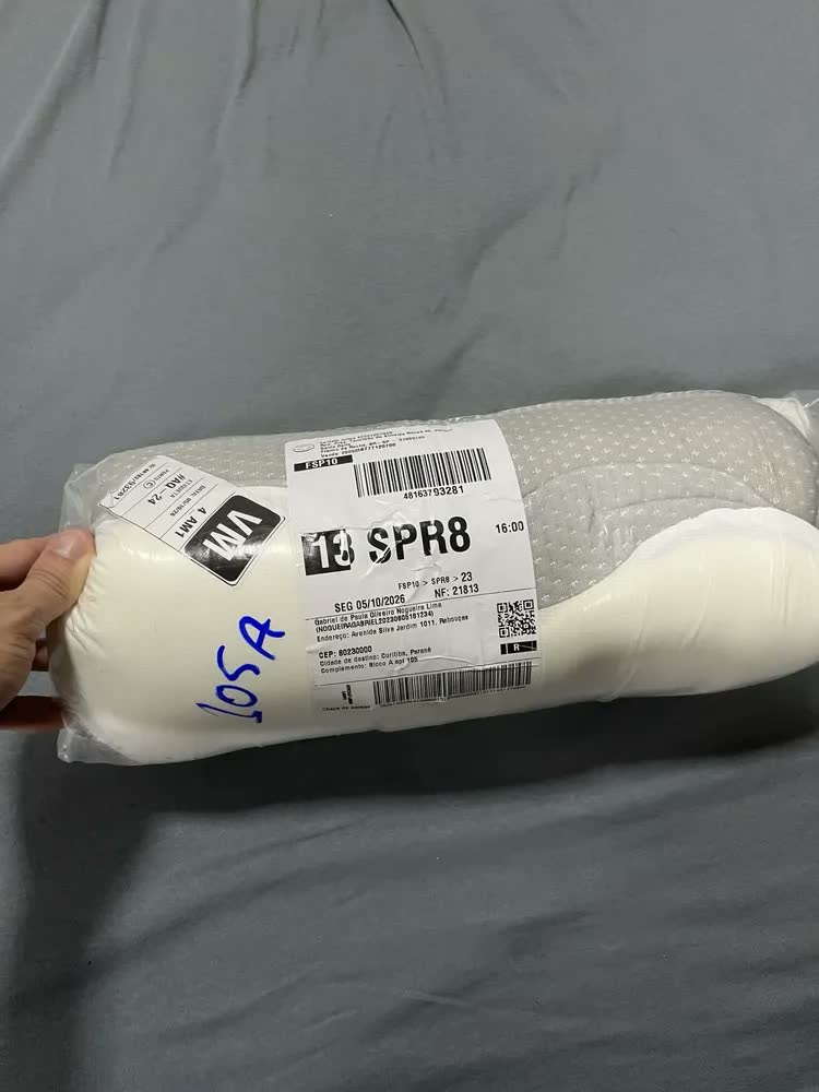 foto de Travesseiro Ergonômico Cervical Viscoelástico Memory Foam Borboleta Ortopédico Anti Ronco Para Coluna Pescoço Sono Confortável