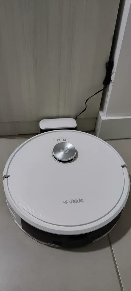 foto de Robô Aspirador de Pó V50 10000Pa, Varre Aspira e Passa Pano Mapeamento Avançado, Velds