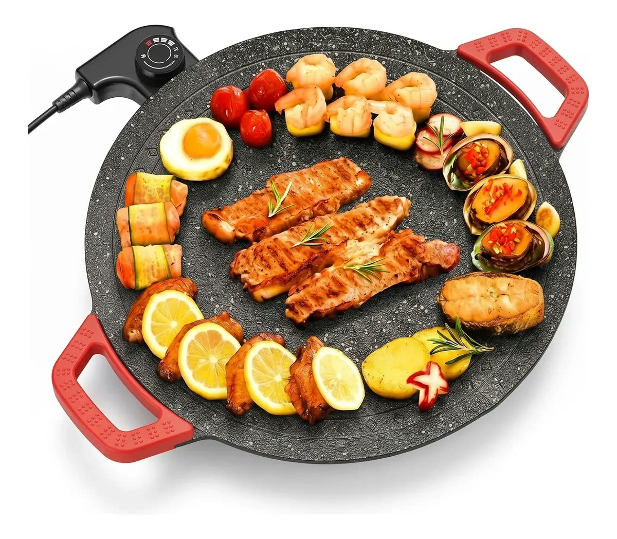 foto de Churrasqueira Elétrica Disco Grill Prática Chapa Para Carnes