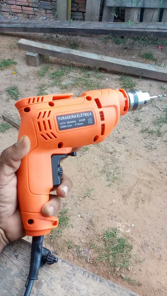 foto de Parafusadeira Furadeira ADESKE 850W Velocidad variable sin escalones- Potente Industrial Profissional Ferramenta Kit Eletrica Concreto Metal