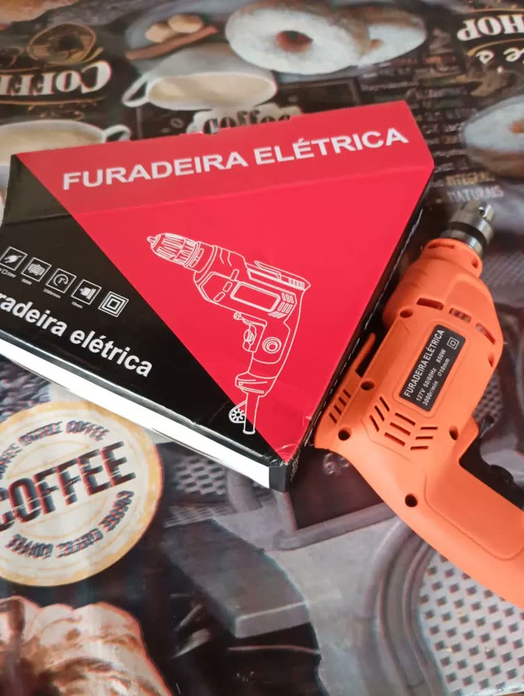 foto de Parafusadeira Furadeira ADESKE 850W Velocidad variable sin escalones- Potente Industrial Profissional Ferramenta Kit Eletrica Concreto Metal