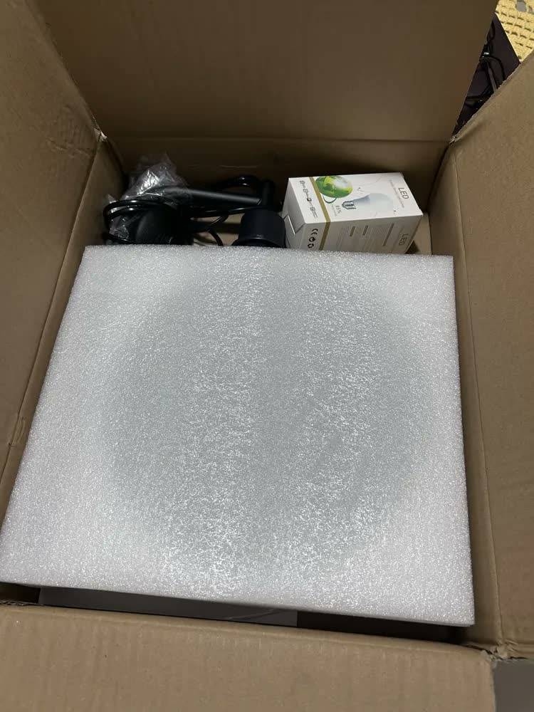 foto de Abajur De Chao Luminaria Led Preto Alto Minimalista Cupula Moderno Linho Com Cupula Para Sala Quarto