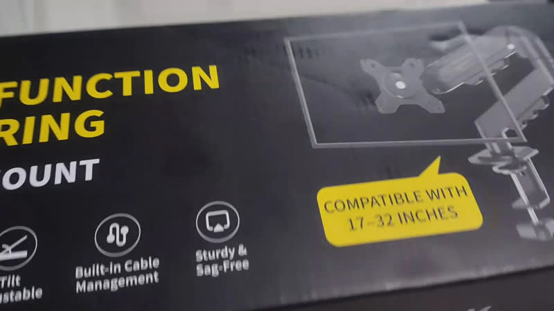 foto de Suporte RIOVA Para Monitores Articulado De Mesa Pistão A Gás 10-32