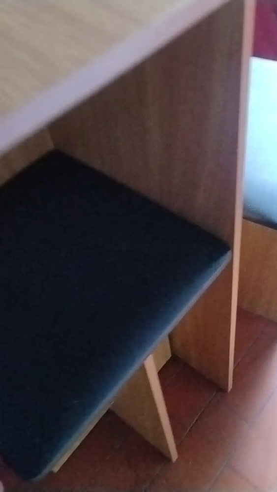 foto de Conjunto Kit Sala de Jantar Mesa Gabriela Quadrada Com 4 Cadeiras Design Moderno Compacto Cozinha Cor Freijó Black