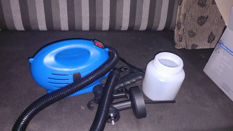 foto de Pistola pintura pulverizadora elétrica 650w 800ml azul
