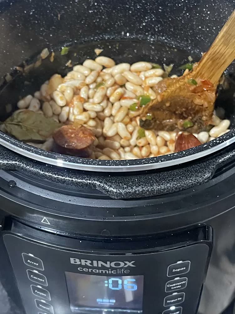 foto de Panela De Pressão Elétrica Brinox Ceramic Life 6 Litros 127v