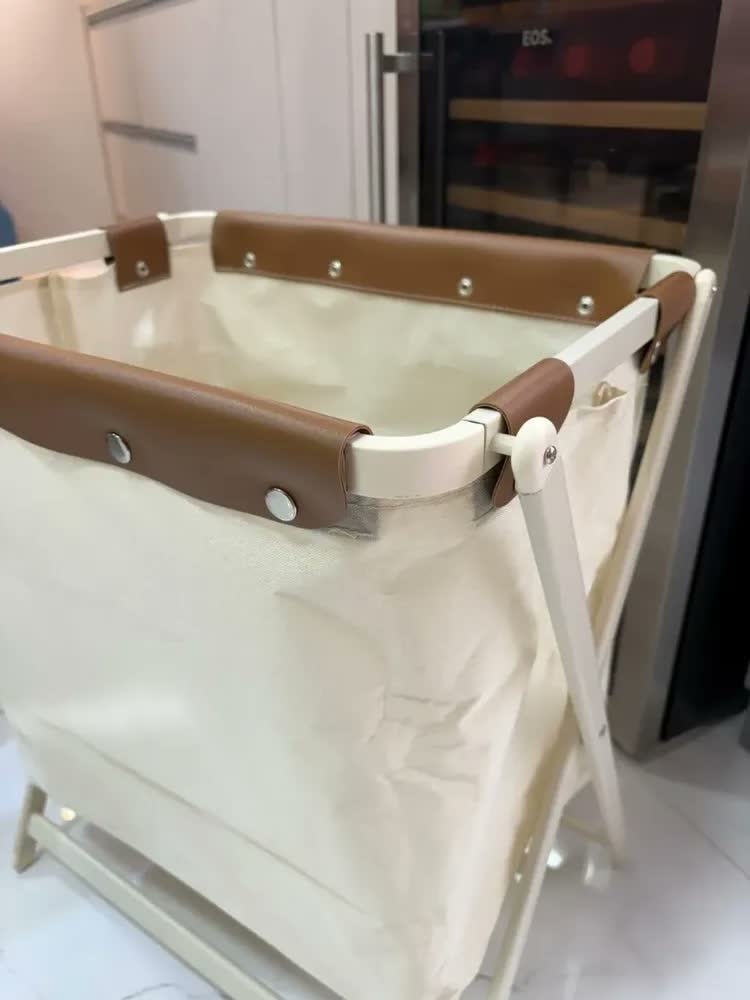 foto de Cesto Organizador Oenon Dobrável Grande para Lavanderia e Banheiro