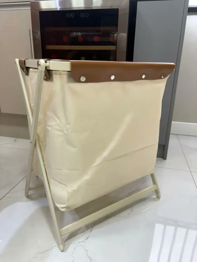 foto de Cesto Organizador Oenon Dobrável Grande para Lavanderia e Banheiro