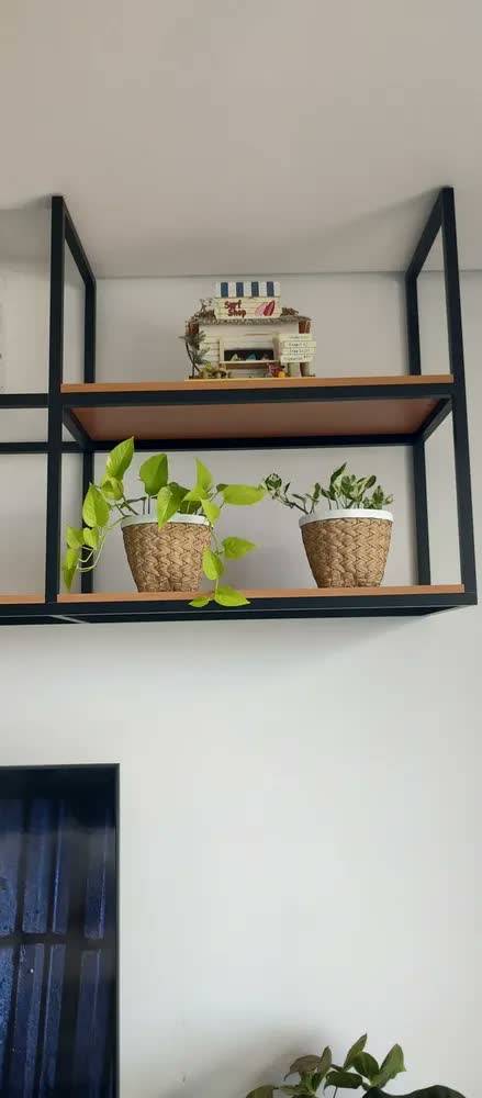 foto de Vaso Cachepot de Cerâmica Estilo Cesto de Palha Trançada, Natural – para Plantas e Decoração