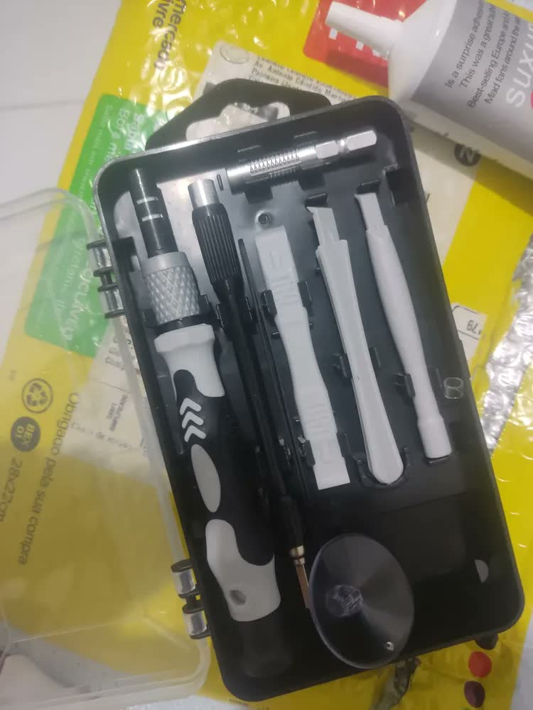 foto de Kit Chave Precisão BLACK RAIPE 115 Em 1 Magnética Torx Phillips Completo Cor Cinza
