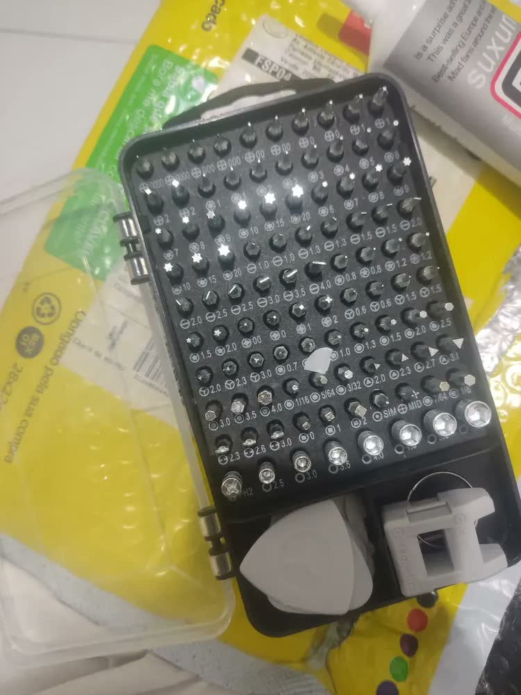 foto de Kit Chave Precisão BLACK RAIPE 115 Em 1 Magnética Torx Phillips Completo Cor Cinza