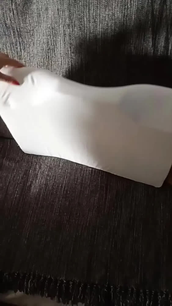 foto de Travesseiro Nasa Cervical Anatômico Ortopédico Viscoelástico Branco Branco