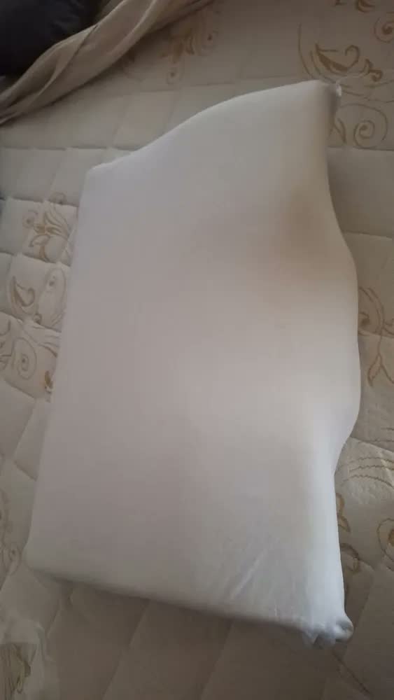 foto de Travesseiro Nasa Cervical Anatômico Ortopédico Viscoelástico Branco Branco