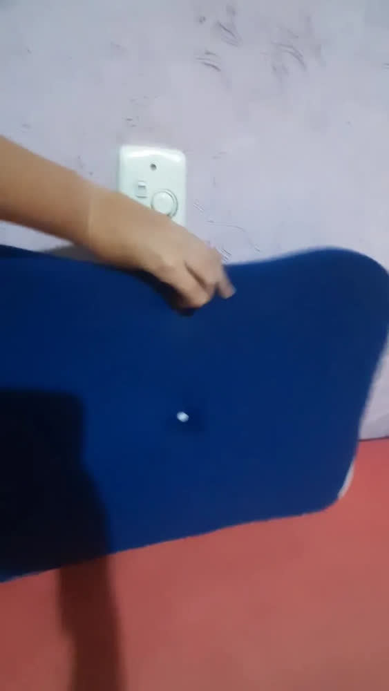 foto de Travesseiro Cervical Ortopédico Ergonômico Viscoelástico Azul-claro
