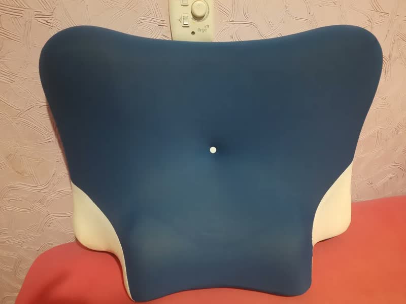 foto de Travesseiro Cervical Ortopédico Ergonômico Viscoelástico Azul-claro