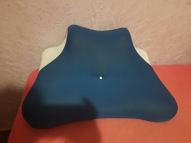 foto de Travesseiro Cervical Ortopédico Ergonômico Viscoelástico Cinza