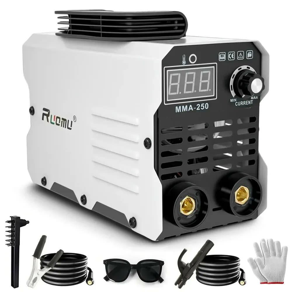 Máquina De Solda Portátil Inversora Elétrica Mma 250A